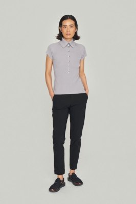 Peach Tencel Trousers Black