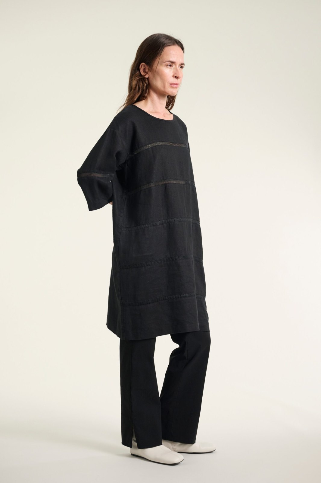Magic Stretch Straight Trousers Black 15057