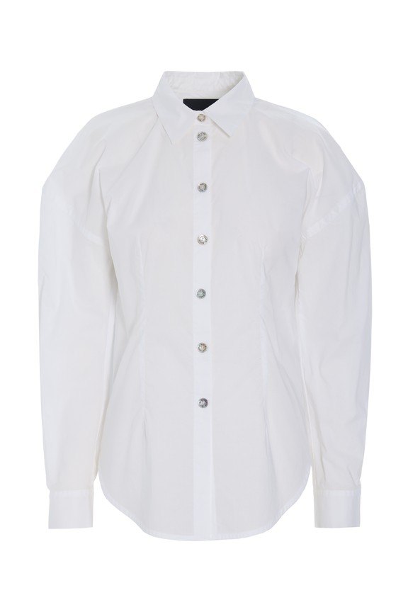 Core Cotton Sculptural Shirt White 15304