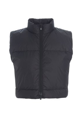 Feather Down Short Waistcoat Black 15430
