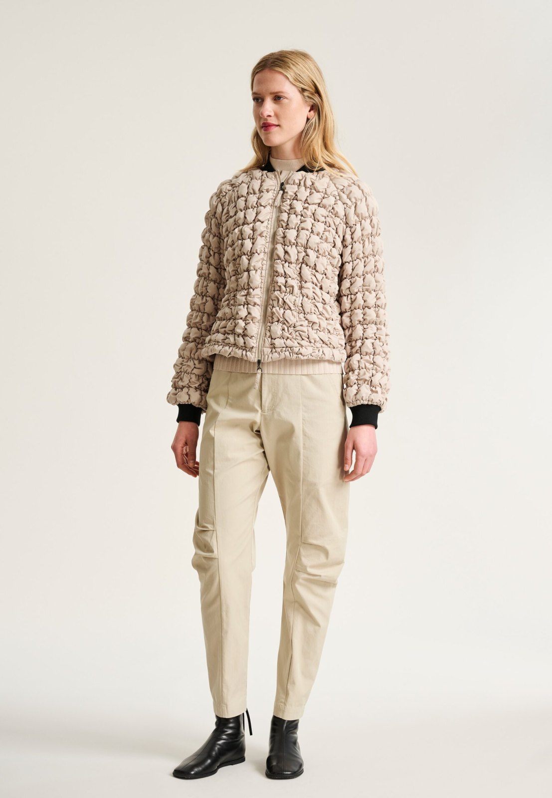 Kosei Jacket With Zipper Stone 15312