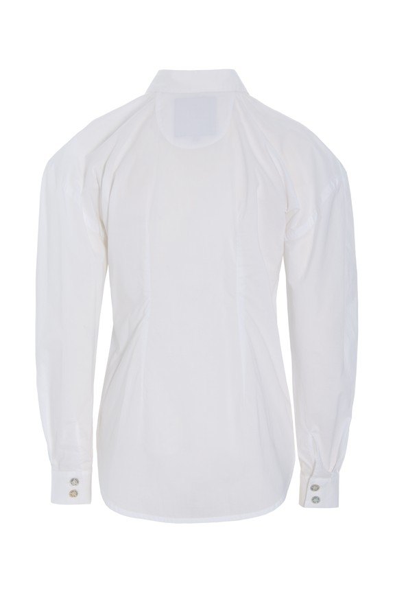 Core Cotton Sculptural Shirt White 15304