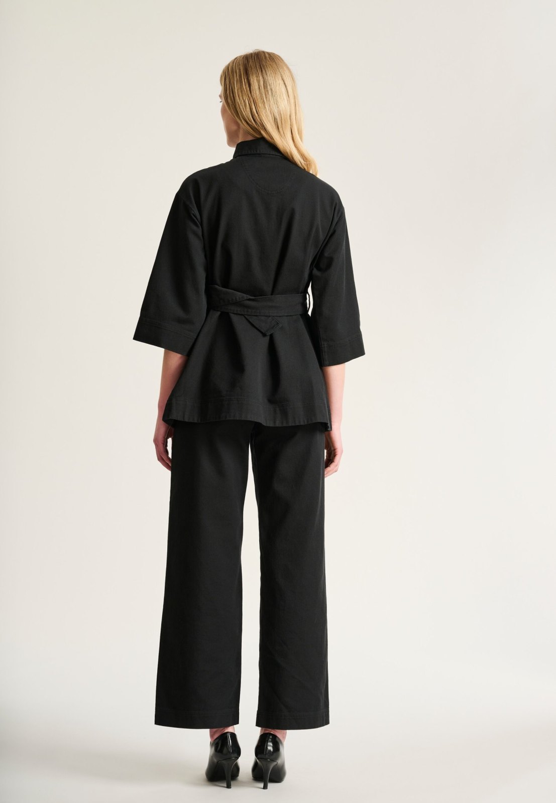 Hayato Long Jacket Black 15277