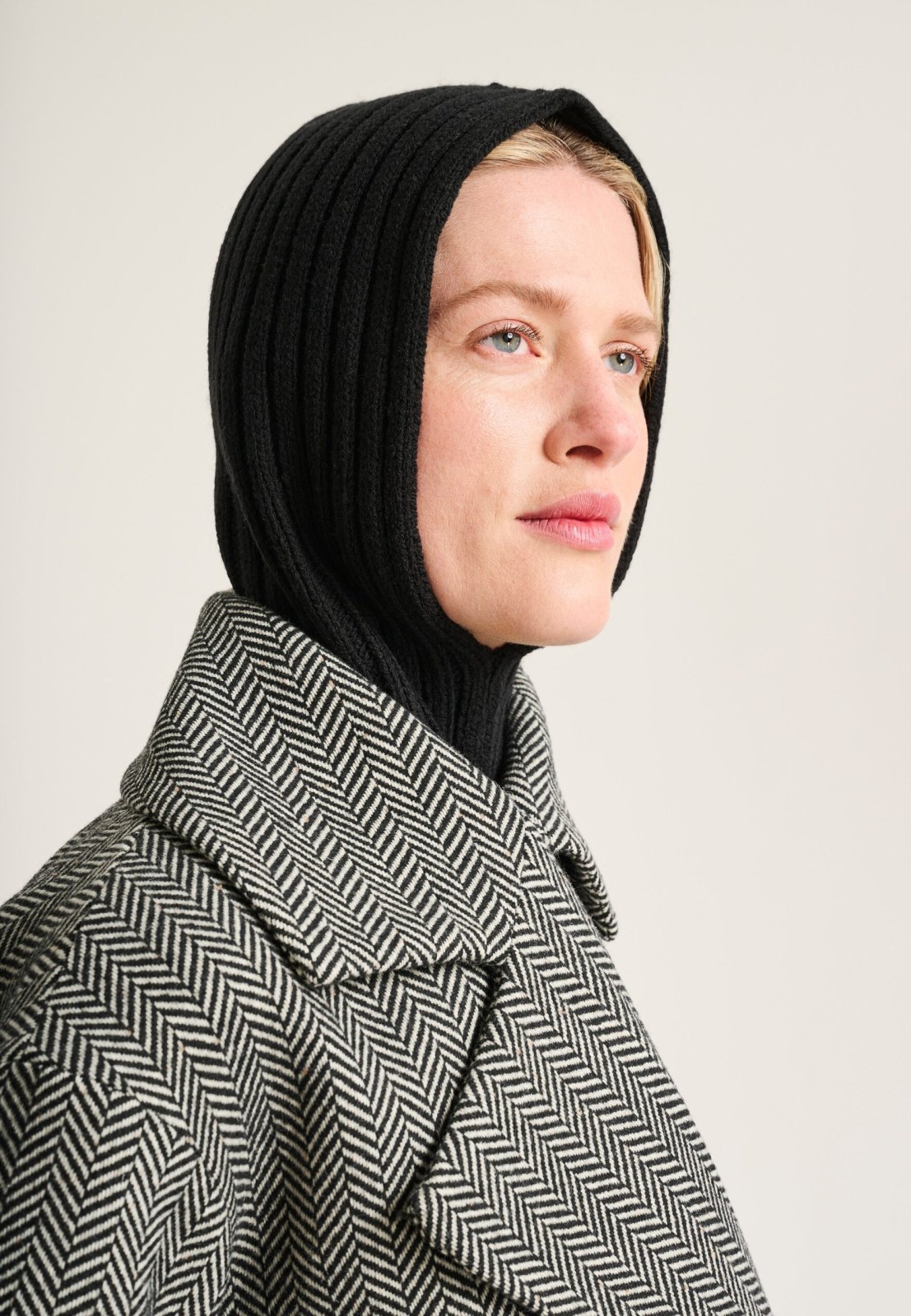 Nishin Double Breasted Jacket Herringbone 15438