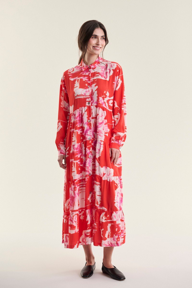 Haru FSC Shirt Dress Kimono Flower 15212