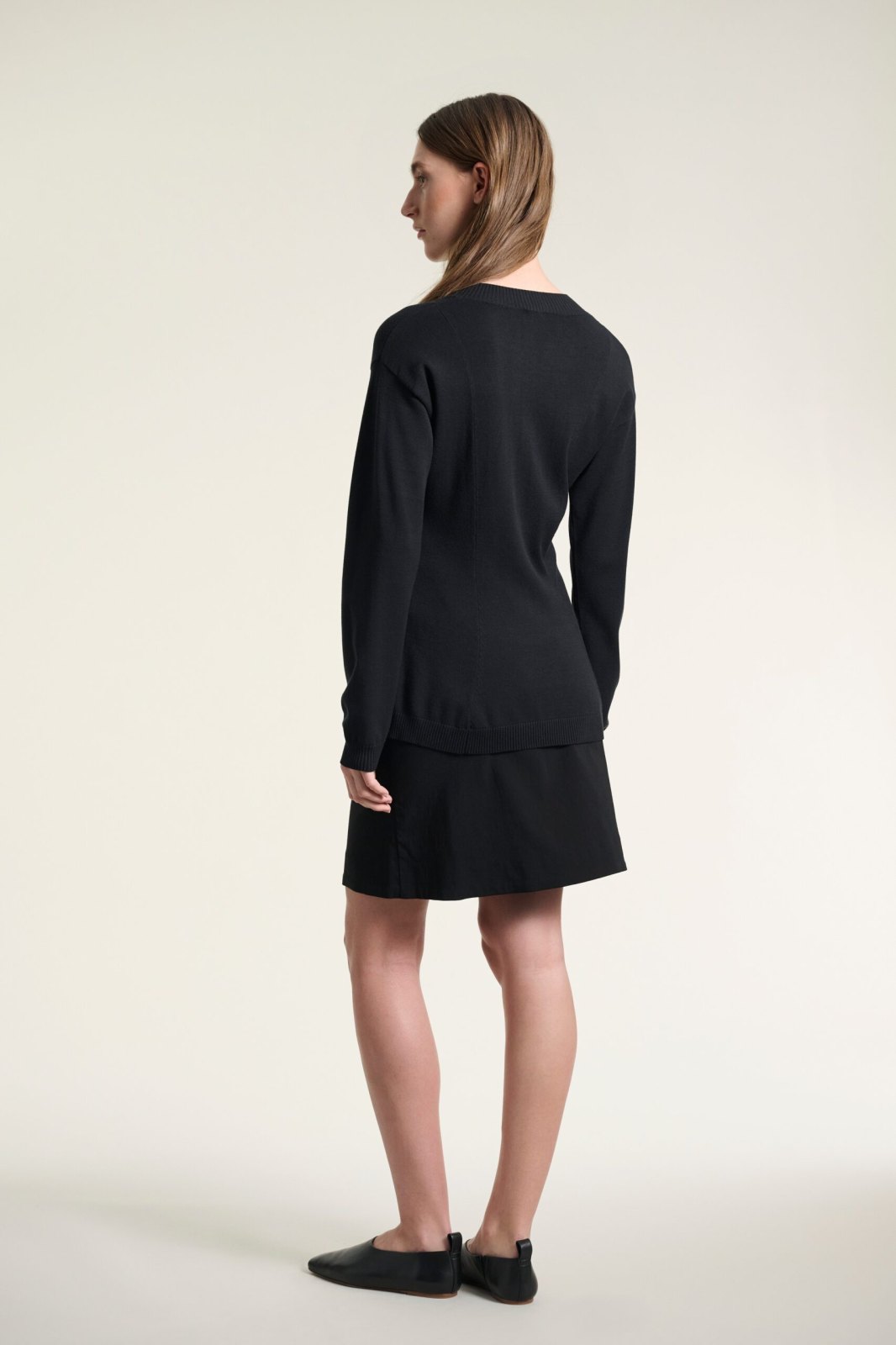 Magic Stretch Plain Skirt Black 15059