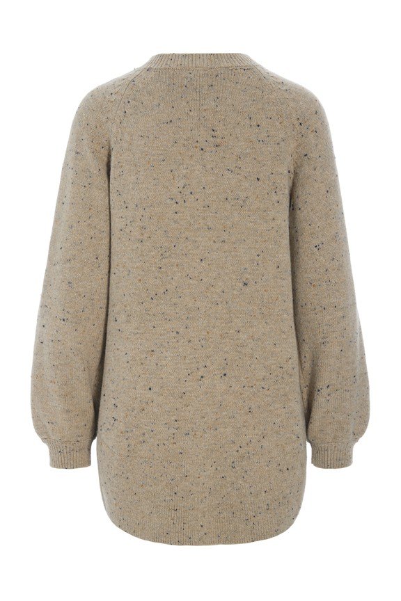 Shinabi Cardigan With Buttons Stone With Sprinkles 15466