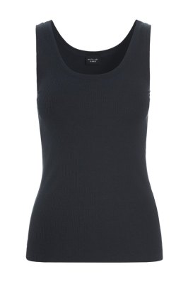 Naibu Rib Tank Top Black 15073
