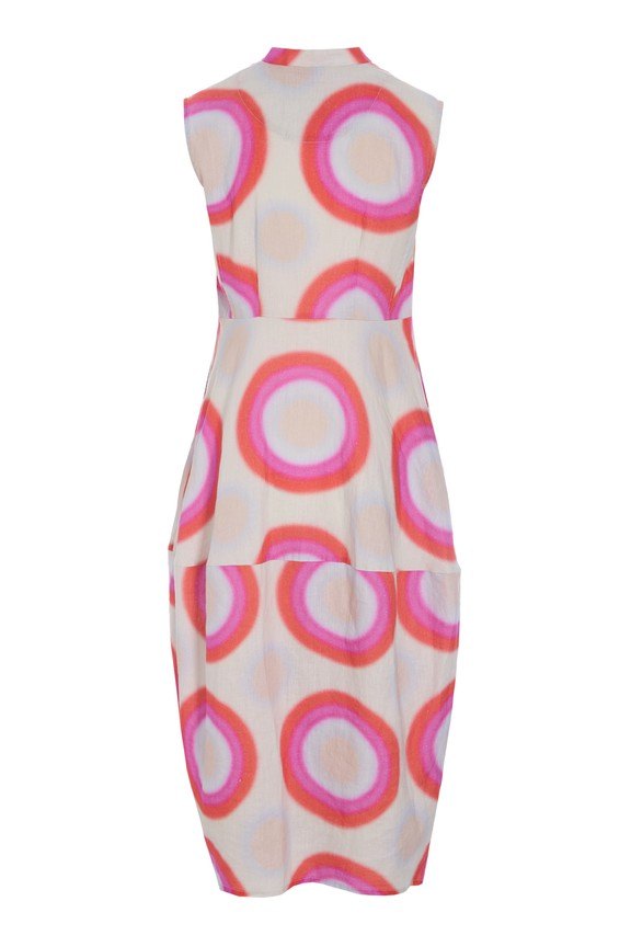 Harukaze Sleeveless Dress Op Art 15202