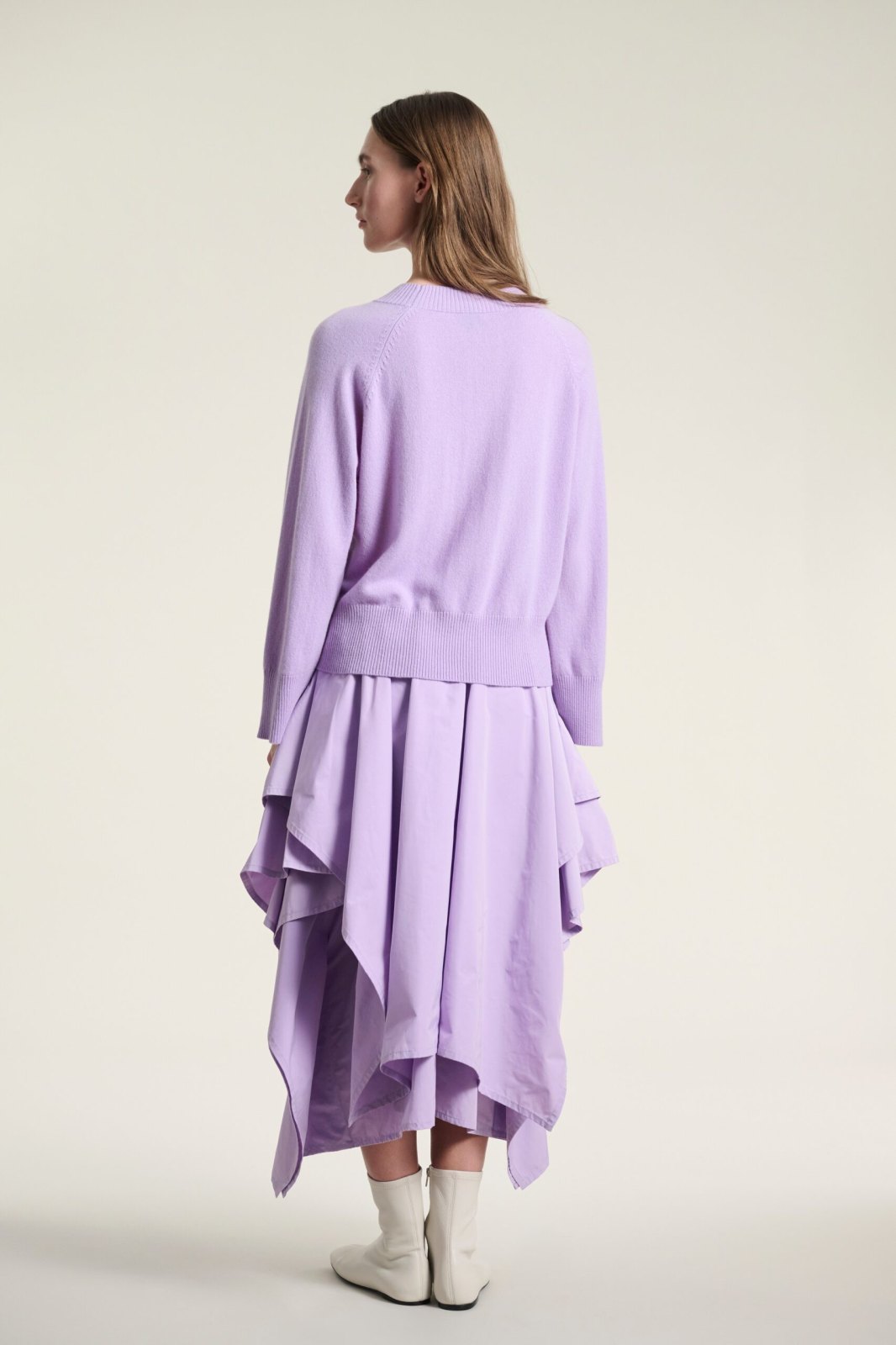 Kumo Cashmere Raglan Blouse Soft Lavender 15089