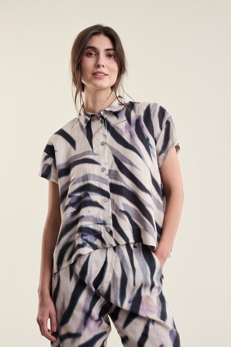 Harukaze Trousers Zebra Rose 15203