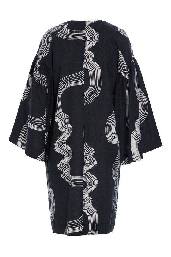 Hikazu Raglan Dress Waves 14992
