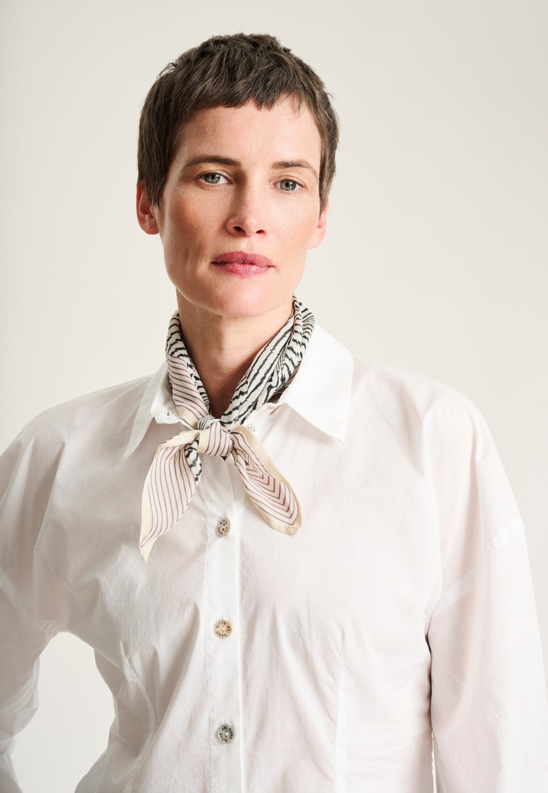 Core Cotton Sculptural Shirt White 15304