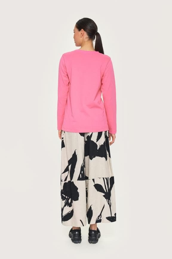 Osaka Organic Cotton Long Sleeve T-shirt Bubble Gum 14461