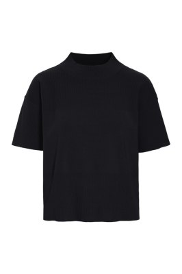 Akiko Short-Sleeved Blouse Black 15349