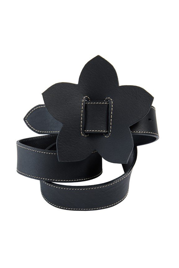 Reza Flower Belt Black 15366