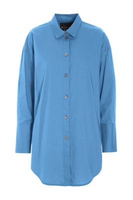 Core Cotton Big Shirt Lake Blue 15302