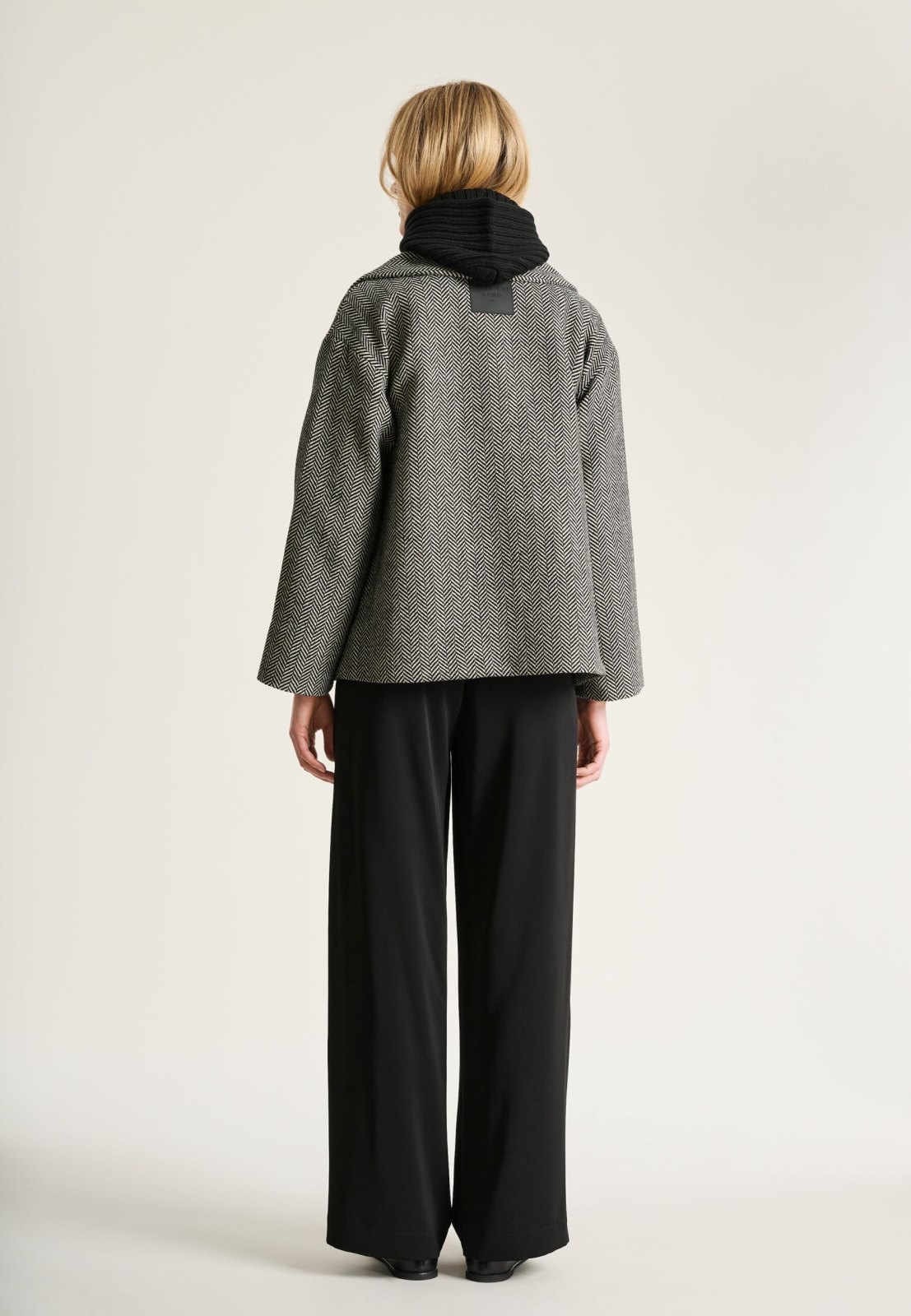Nishin Double Breasted Jacket Herringbone 15438