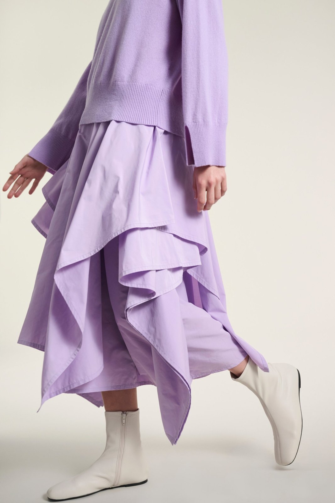 Kumo Cashmere Raglan Blouse Soft Lavender 15089