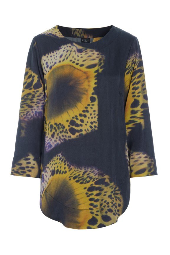 Shinobe Boat Neck Blouse Yellow Orchid 15409