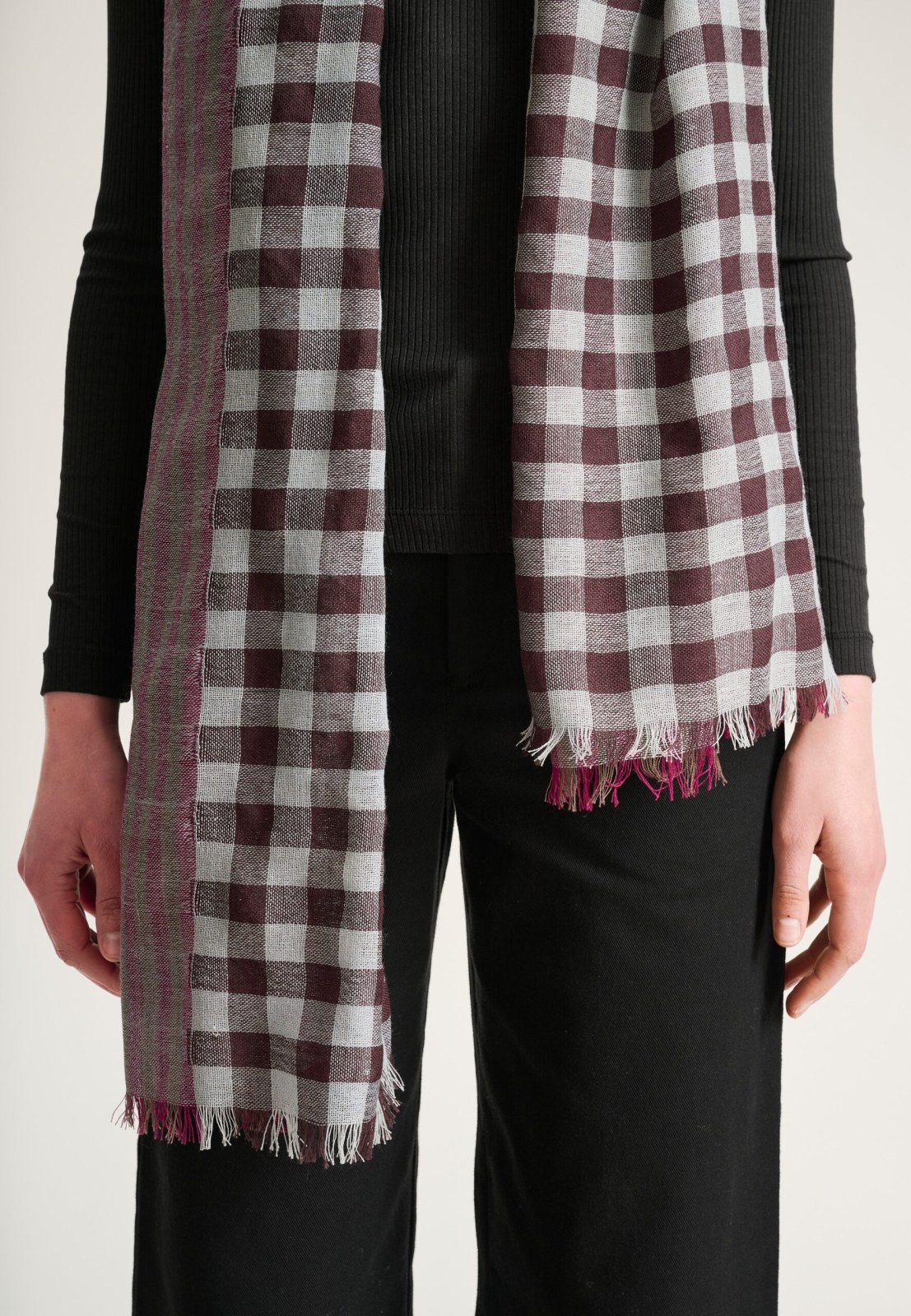 Checks'N' Stripes Scarf Aqua Checks'N' Stripes 15472