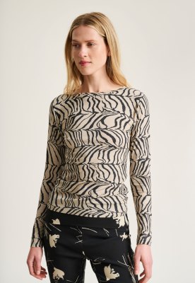 Yakumi Blouse Shell Stripes 15332