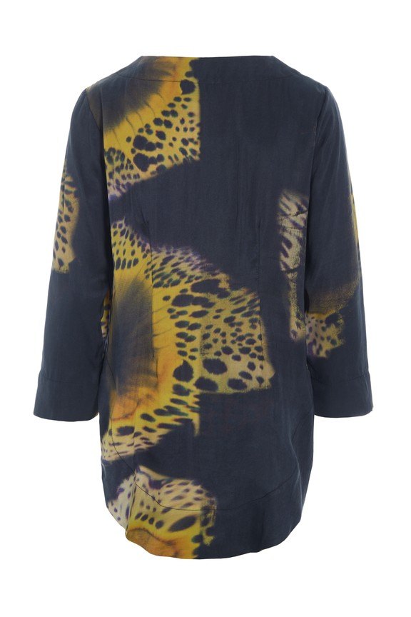 Shinobe Boat Neck Blouse Yellow Orchid 15409