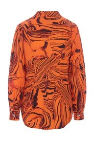 Iki Fsc shirt with collar Orange Oysters 15295