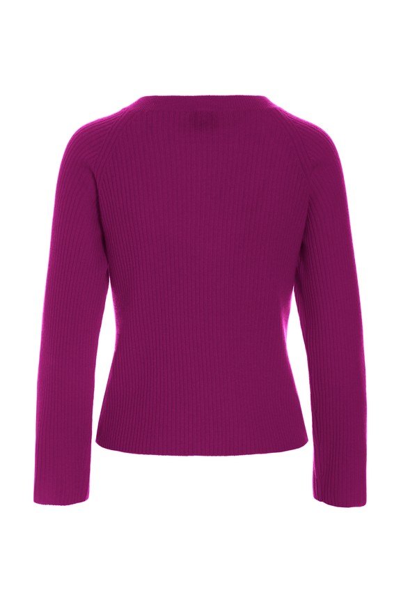Kumo Cashmere Raglan Blouse Pink Purple 15345