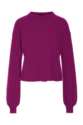 Kumo Cashmere Long Sleeved Blouse Pink Purple 15347