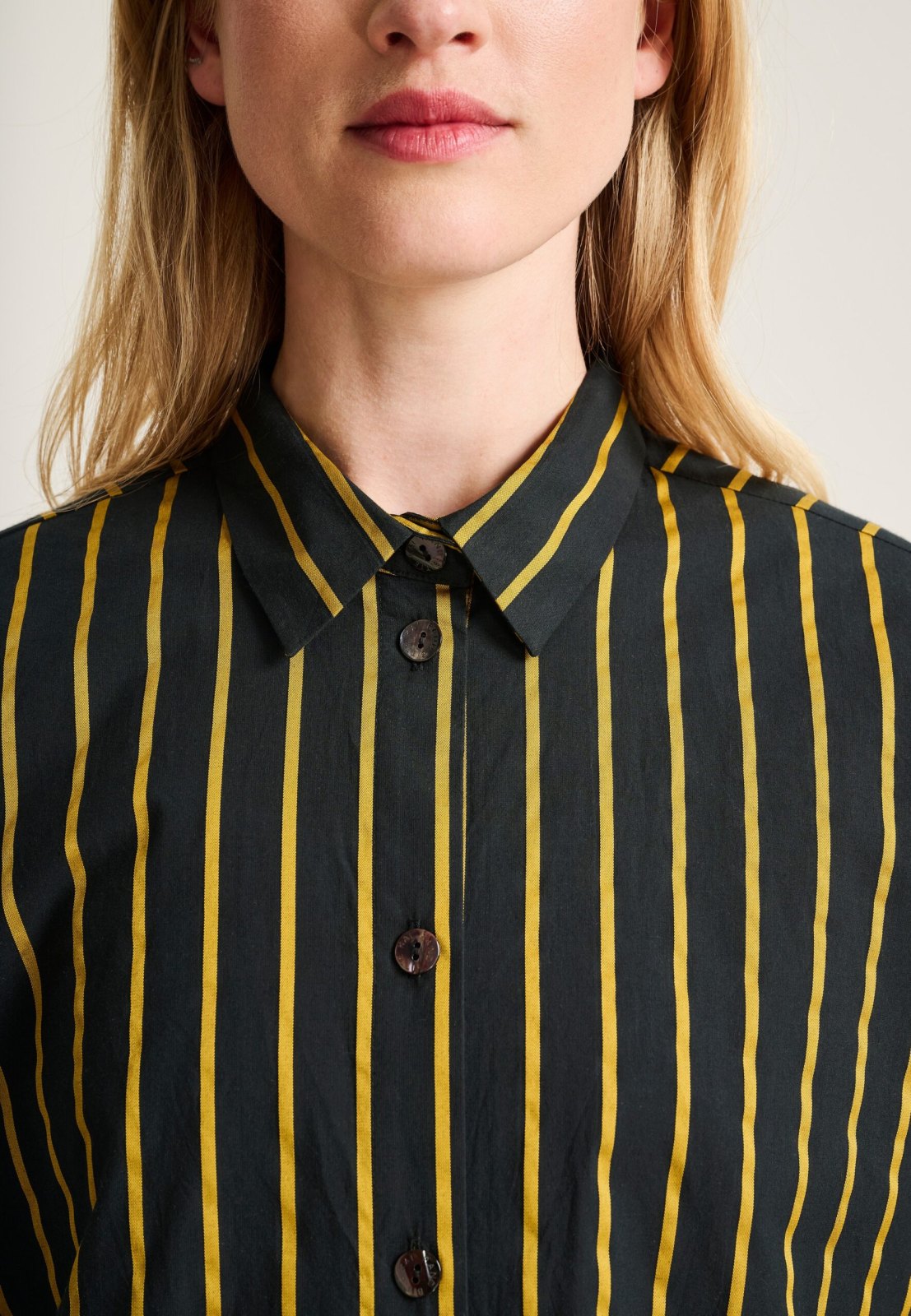 Golden Stripes Oversized Shirt Black Golden Stripes 15310