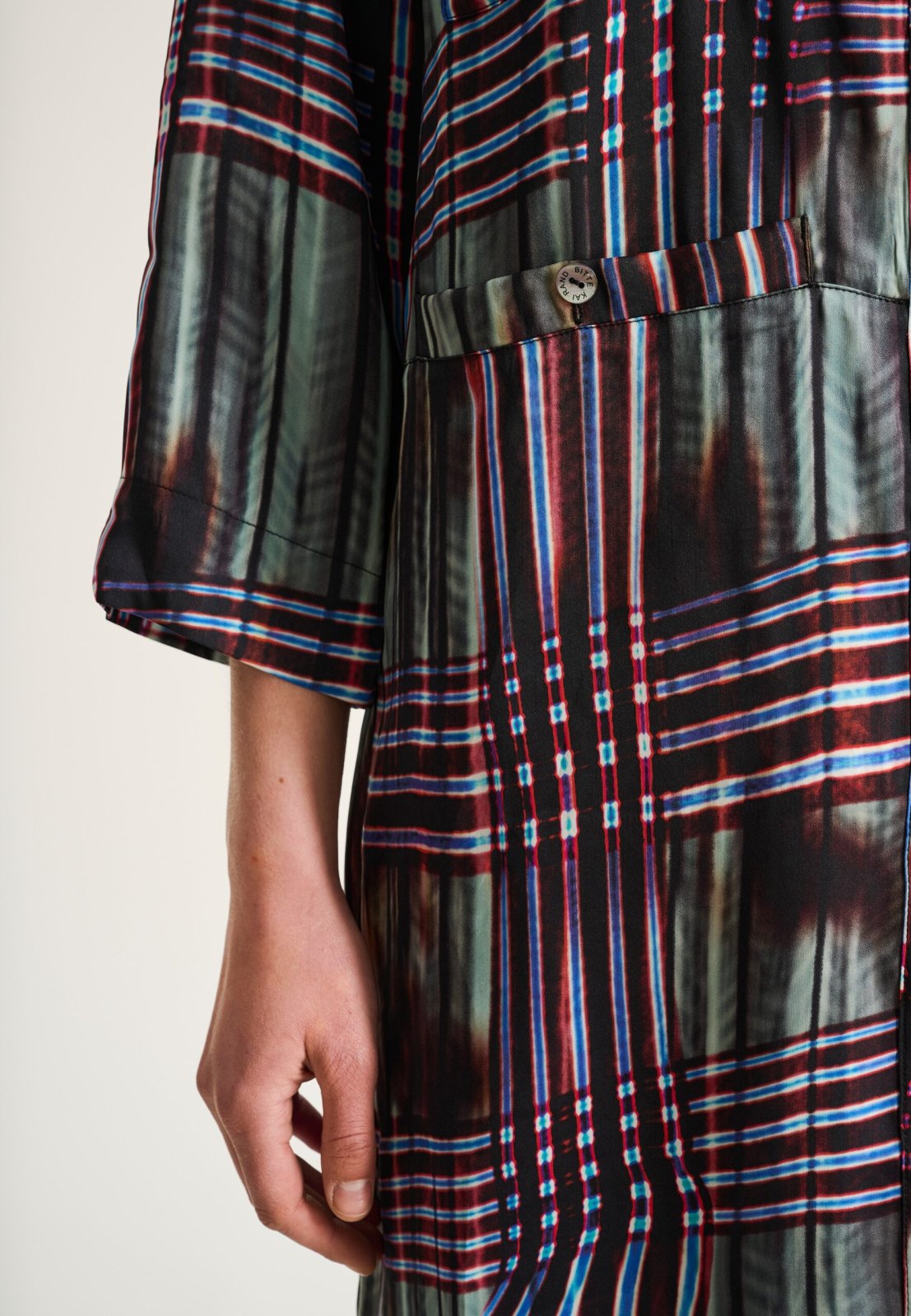 Shinobe Dress With Pockets Seaside Check 15408