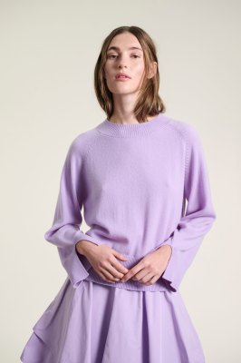 Kumo Cashmere Raglan Blouse Soft Lavender 15089