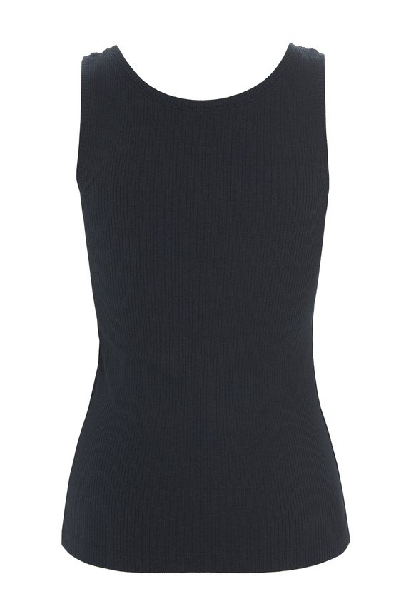 Naibu Rib Tank Top Black 15073