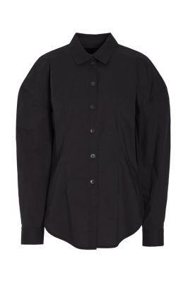 Core Cotton Sculptural Shirt Black 15304