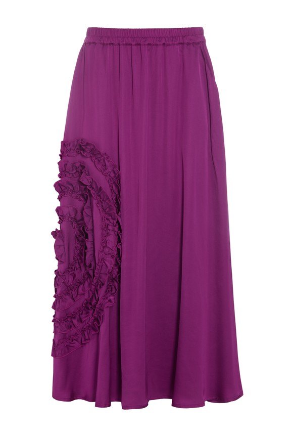 Kuhaku FSC Skirt With Detail Pink Purple 15414