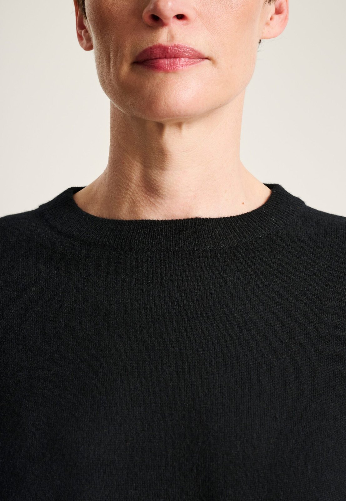 Kumo Cashmere Long-Sleeved Blouse Black 15347