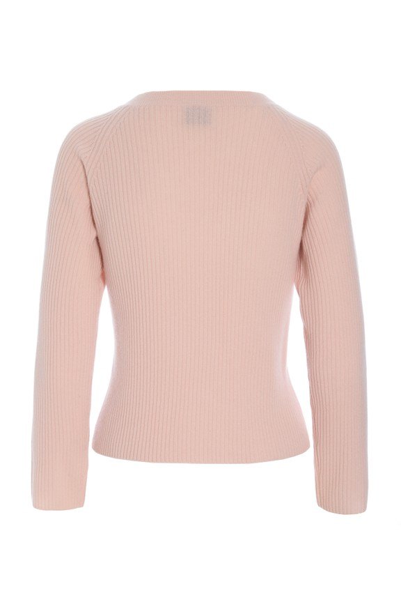 Kumo Cashmere Raglan Blouse Dusty Rose 15345