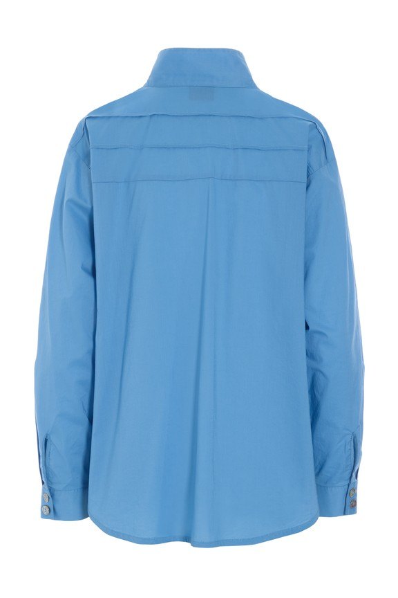 Core Cotton Pintuck Shirt Lake Blue 15303