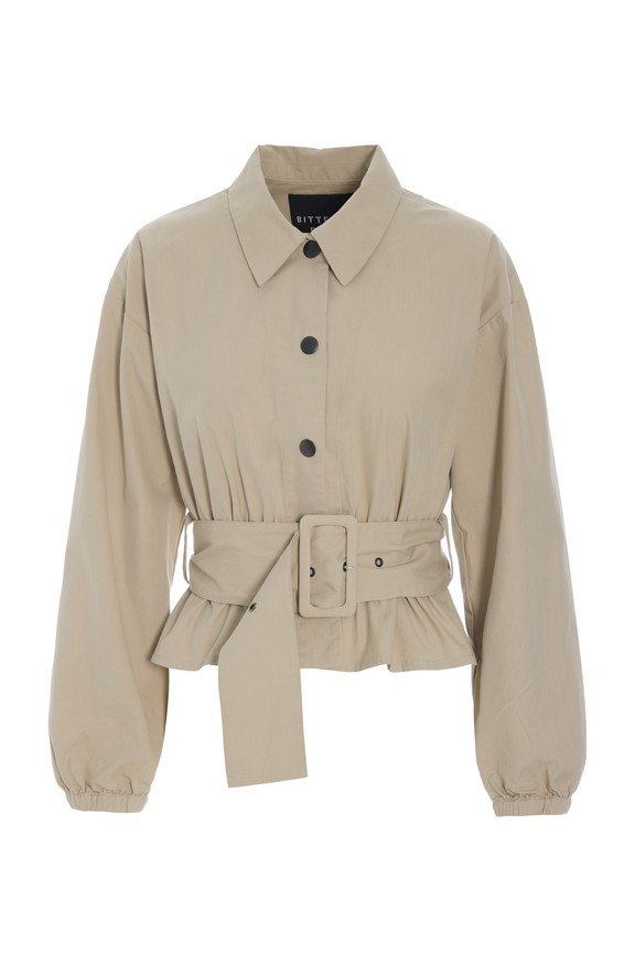 Tazuke Belted Jacket Stone 15400