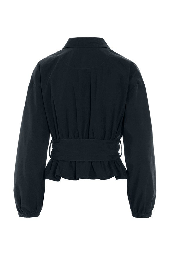 Tazuke Belted Jacket Black 15400