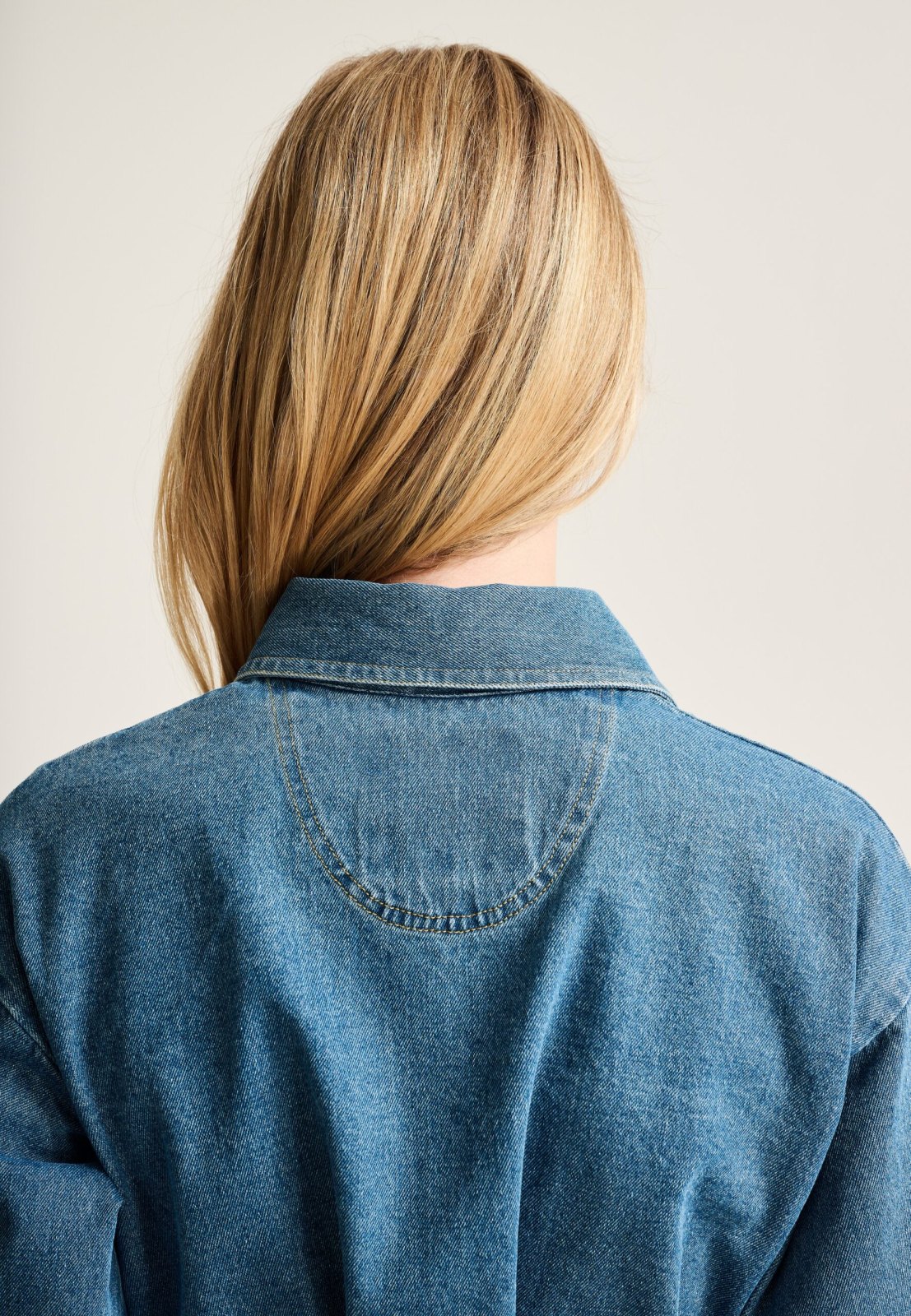 Hayato Long Jacket Blue Denim 15277