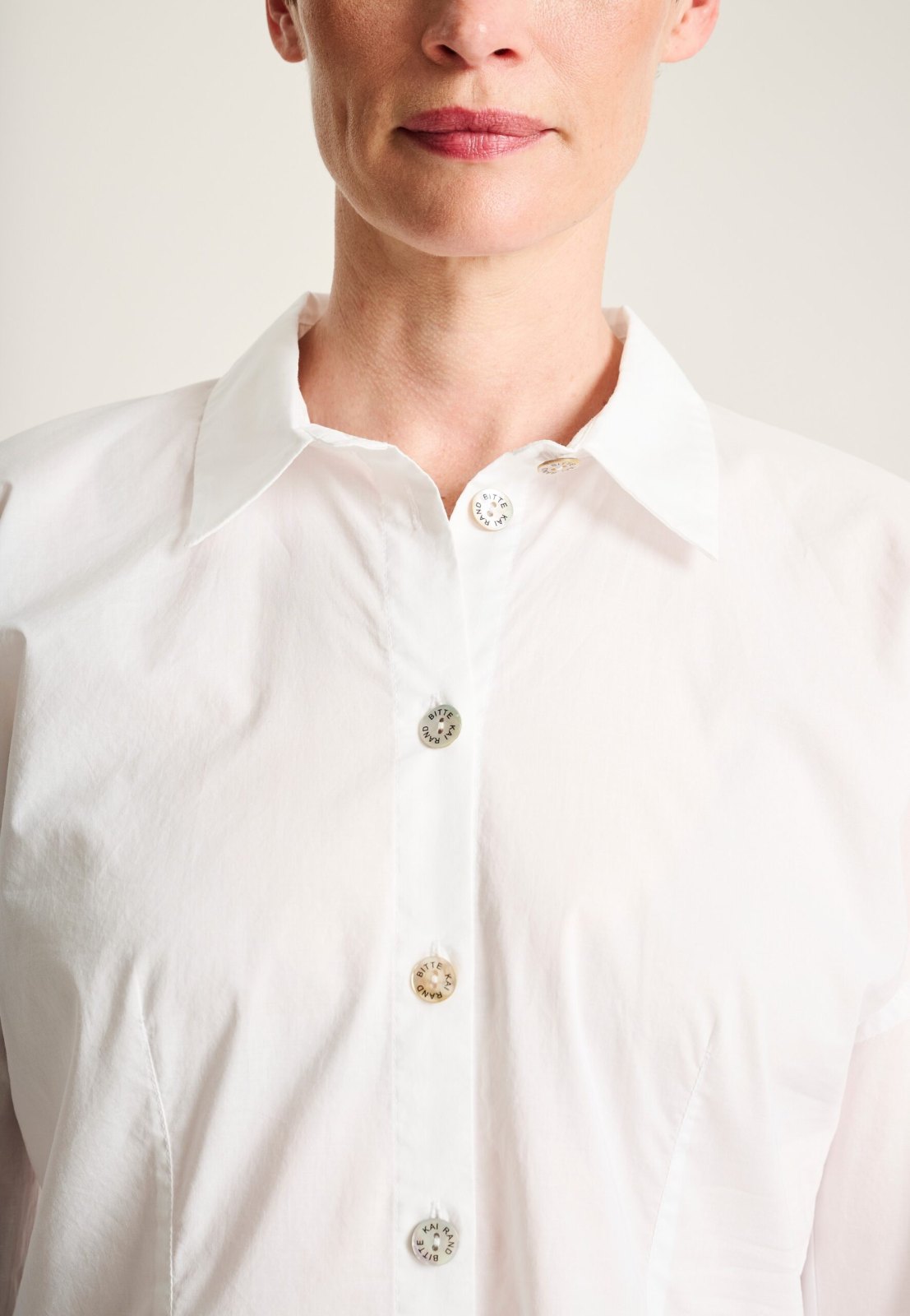 Core Cotton Sculptural Shirt White 15304