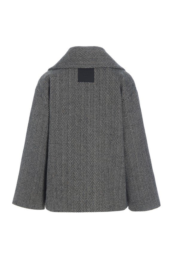 Nishin Double Breasted Jacket Herringbone 15438