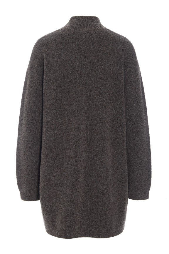 Hitsuji Cardigan With Zipper Earth Mélange 15461