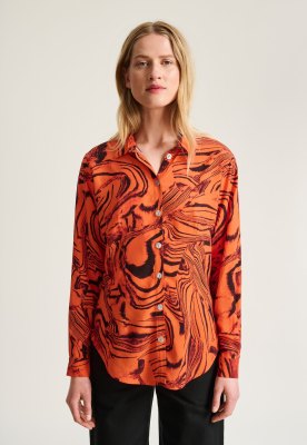 Iki Fsc shirt with collar Orange Oysters 15295