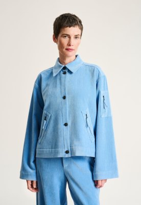 Shinji Jacket With Pockets Lake Blue 15388
