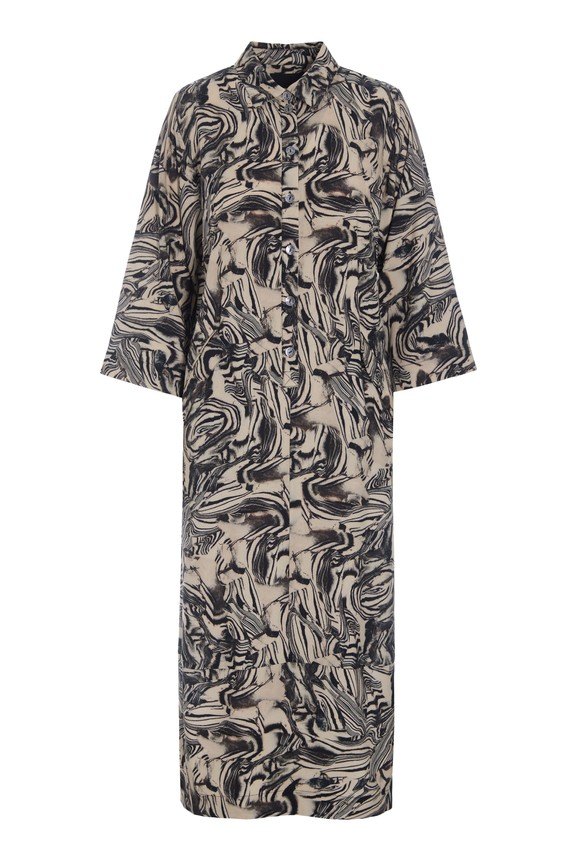 Iki Fsc Long Dress  Oysters 15294