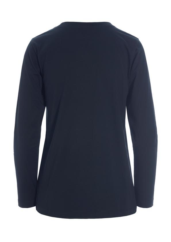 Osaka Organic Cotton Long-sleeved T-shirt Dark Midnight 14461