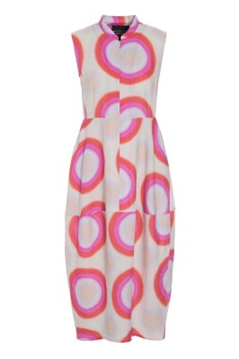 Harukaze Sleeveless Dress Op Art 15202